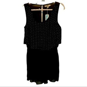 NWT! Ya Los Angeles Black Bedazzled Romper Women’s Size Medium (M)